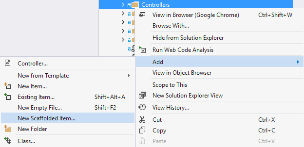 AddNewScaffoldedItemMenu